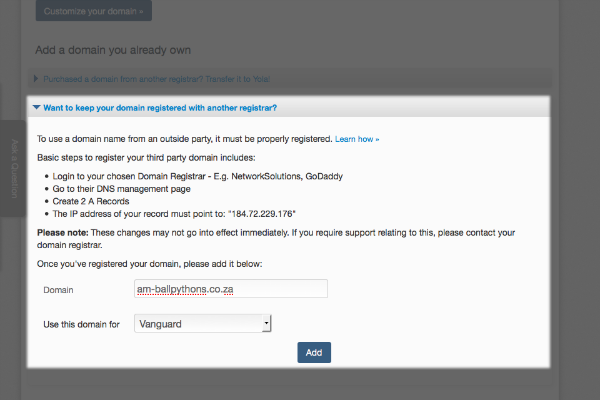 subdomain redirects